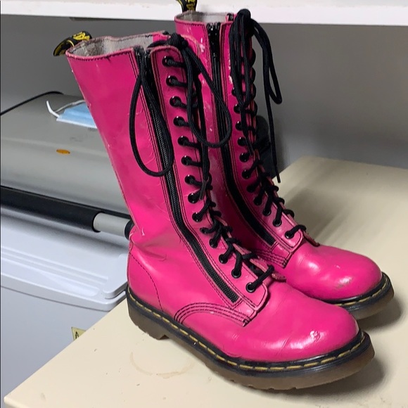 hot pink dr martens